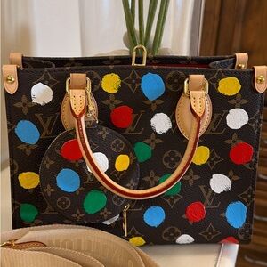 Colorful Polka Dot Tote Bag